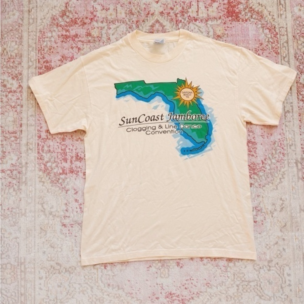 Hanes, SunCoast Jamboree Cream T-Shirt